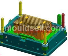 一次性塑料水果箱模具 塑胶模具与橡胶减震垫的综合应用